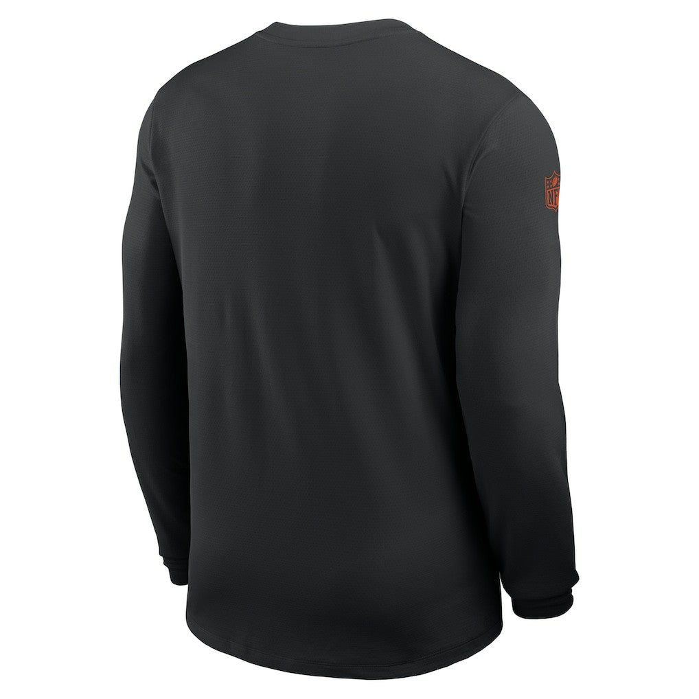 Cincinnati Bengals Sideline Coach UV Dri-FIT Long Sleeve Shirt - Black sale