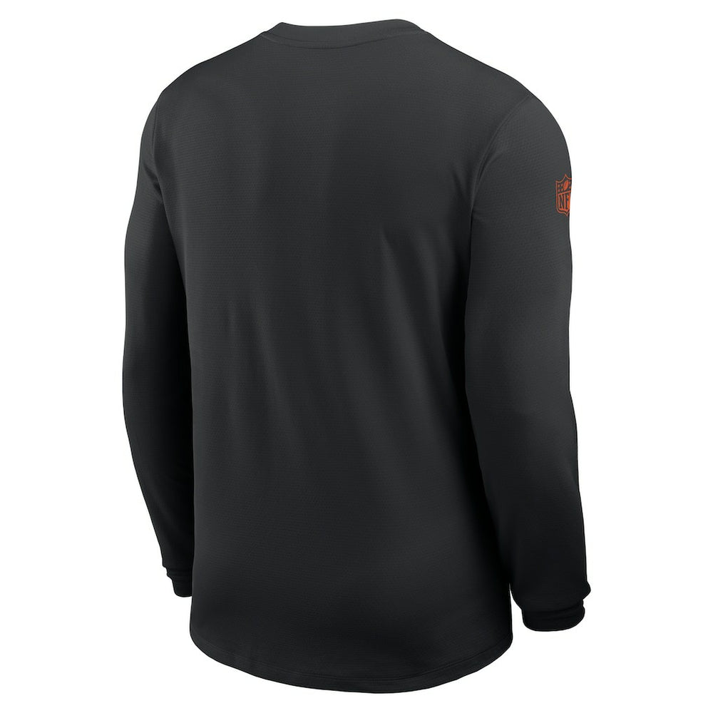 Cincinnati Bengals Sideline Coach UV Dri-FIT Long Sleeve Shirt - Black sale