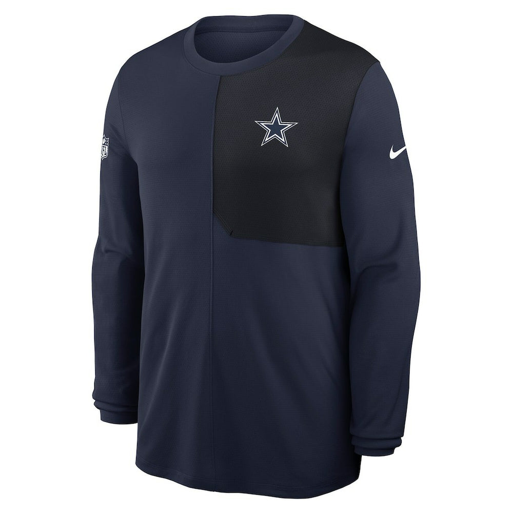 Dallas Cowboys Sideline Coach UV Dri-FIT Long Sleeve Shirt - Navy sale