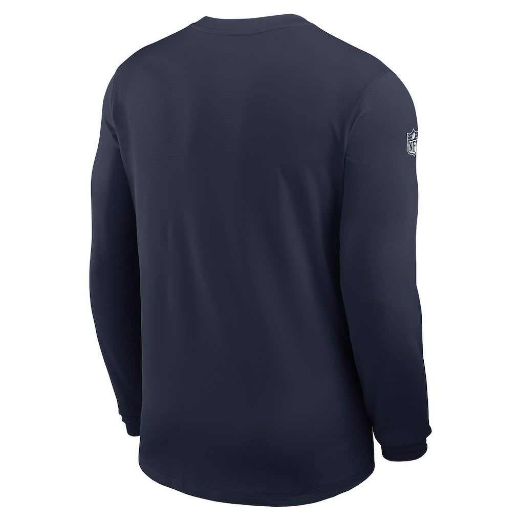 Dallas Cowboys Sideline Coach UV Dri-FIT Long Sleeve Shirt - Navy sale
