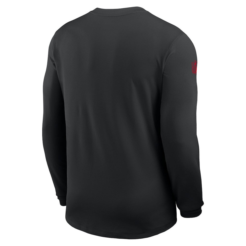 Atlanta Falcons Sideline Coach UV Dri-FIT Long Sleeve Shirt - Black on sale