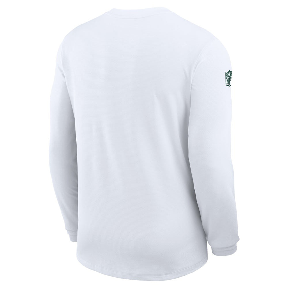 Green Bay Packers Sideline Coach UV Dri-FIT Long Sleeve Shirt - White for sale