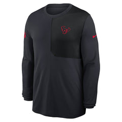 Houston Texans Sideline Coach UV Dri-FIT Long Sleeve Shirt - Navy sale