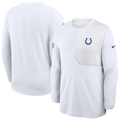 Indianapolis Colts Sideline Coach UV Dri-FIT Long Sleeve Shirt - White outlet