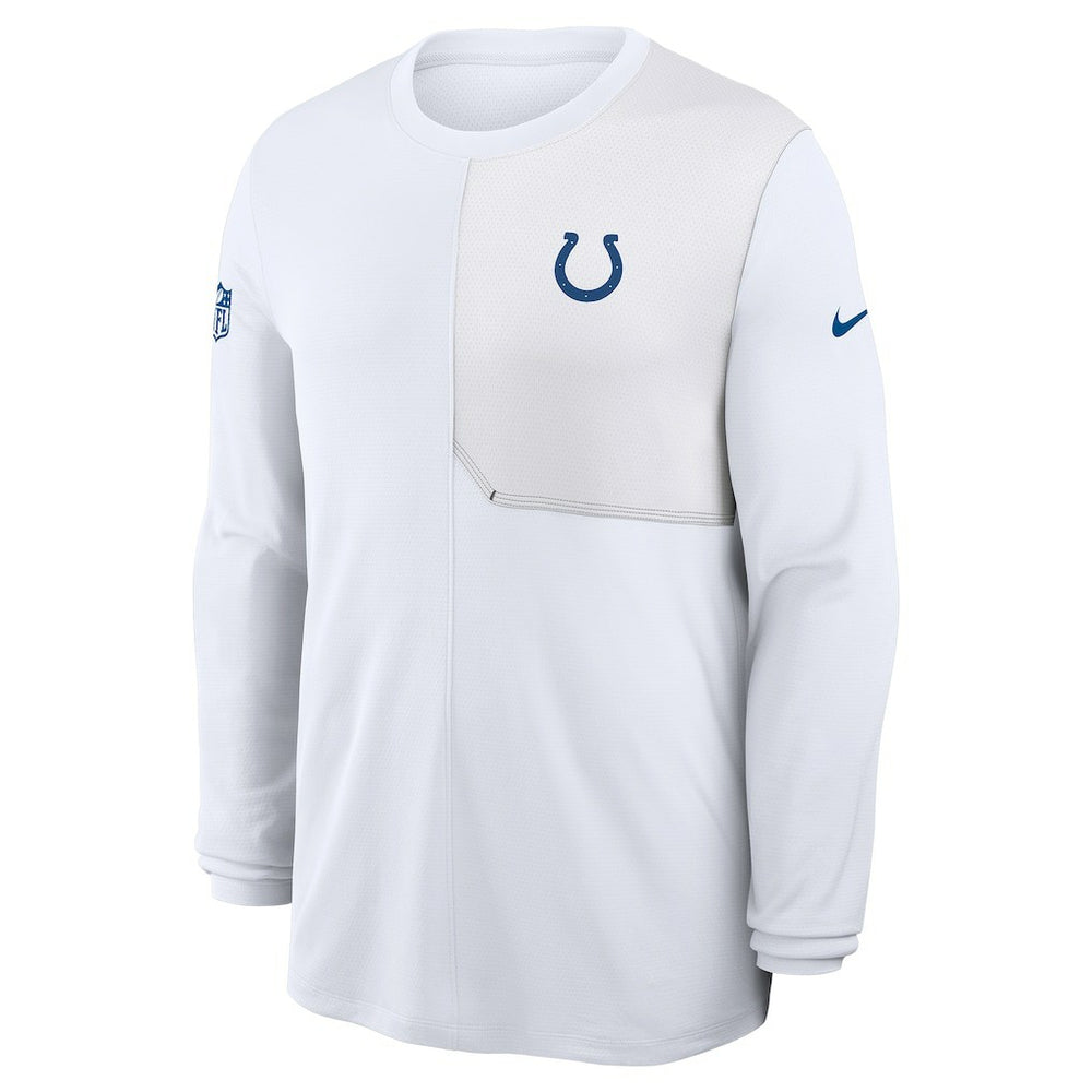 Indianapolis Colts Sideline Coach UV Dri-FIT Long Sleeve Shirt - White outlet