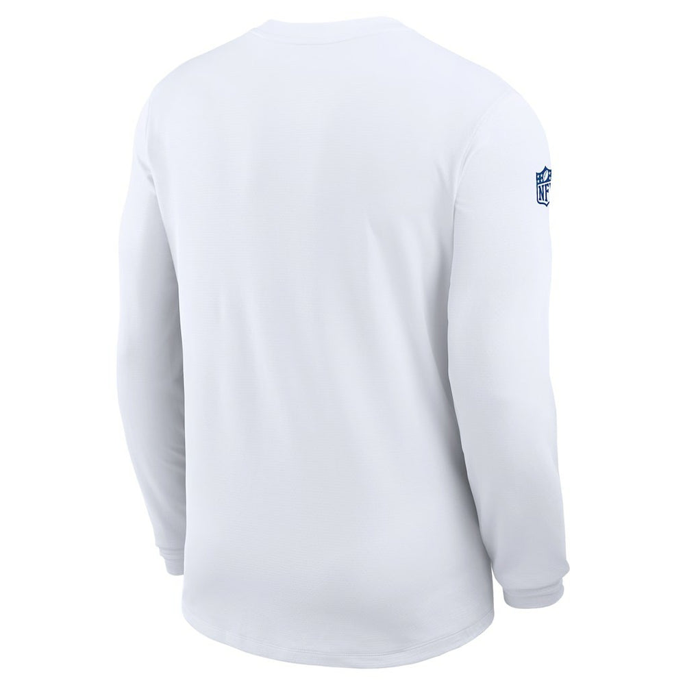 Indianapolis Colts Sideline Coach UV Dri-FIT Long Sleeve Shirt - White outlet