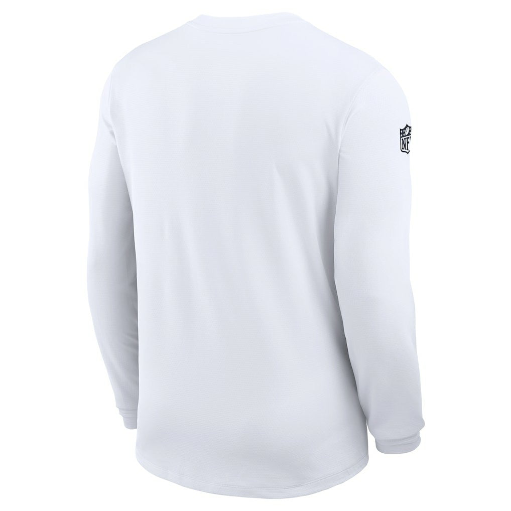 Dallas Cowboys Sideline Coach UV Dri-FIT Long Sleeve Shirt - White outlet
