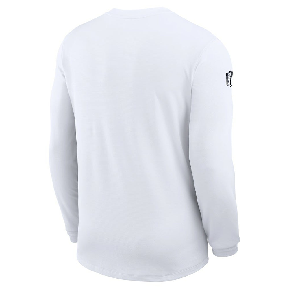 Dallas Cowboys Sideline Coach UV Dri-FIT Long Sleeve Shirt - White outlet