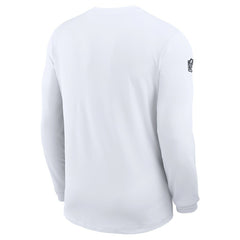 Dallas Cowboys Sideline Coach UV Dri-FIT Long Sleeve Shirt - White outlet