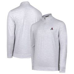 Arizona Diamondbacks Sublime Tri-Blend Quarter-Zip Jacket Gray