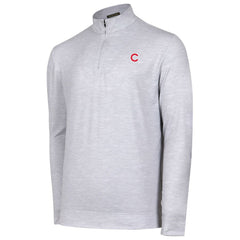 Chicago Cubs Sublime Tri-Blend Quarter-Zip Jacket Gray