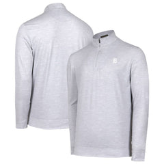 Detroit Tigers Sublime Tri-Blend Quarter-Zip Jacket Gray