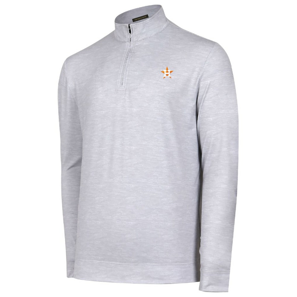 Houston Astros Sublime Tri-Blend Quarter-Zip Jacket Gray