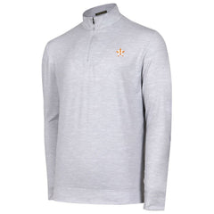 Houston Astros Sublime Tri-Blend Quarter-Zip Jacket Gray