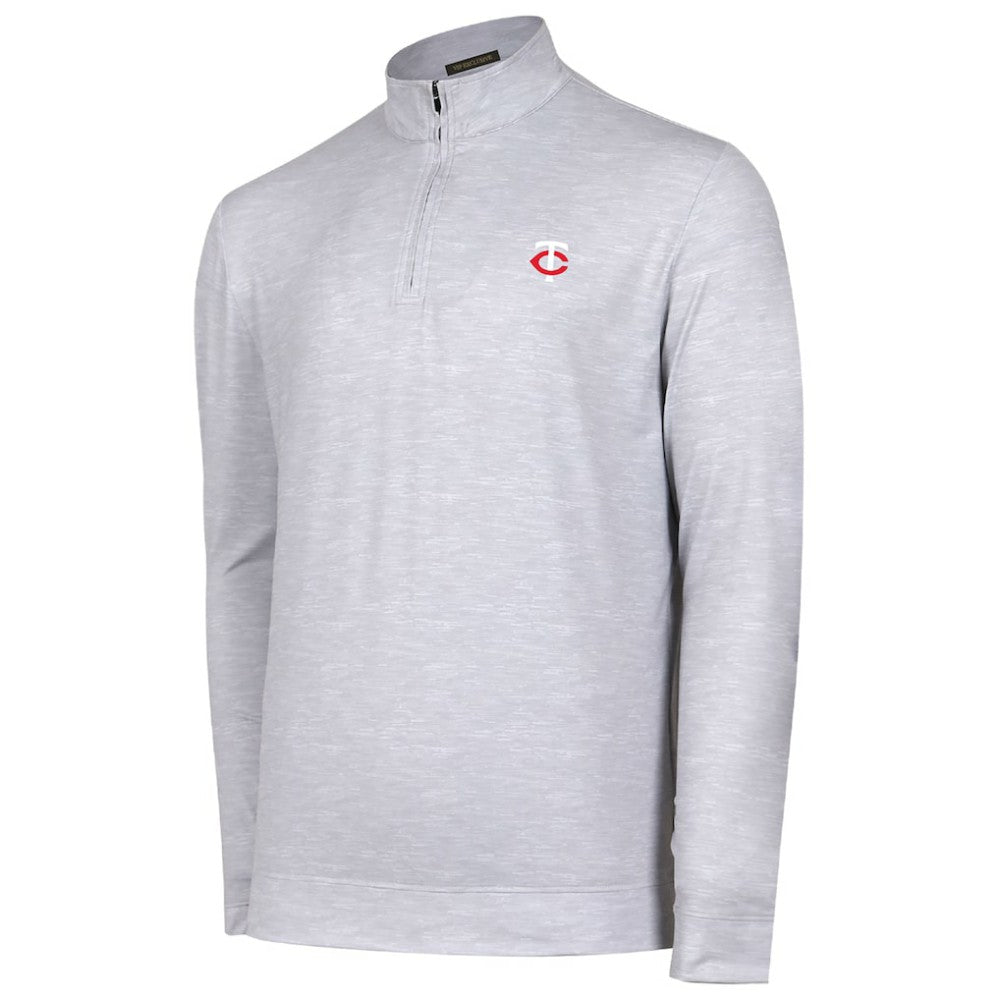 Minnesota Twins Sublime Tri-Blend Quarter-Zip Jacket Gray