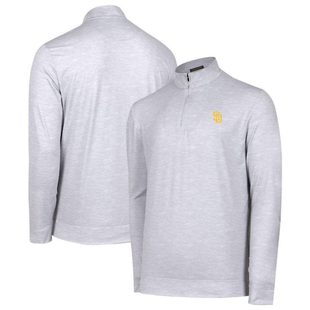San Diego Padres Sublime Tri-Blend Quarter-Zip Jacket Gray