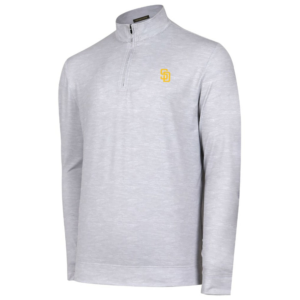 San Diego Padres Sublime Tri-Blend Quarter-Zip Jacket Gray
