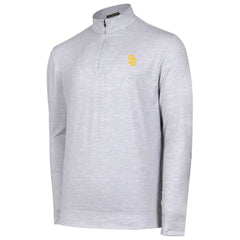 San Diego Padres Sublime Tri-Blend Quarter-Zip Jacket Gray