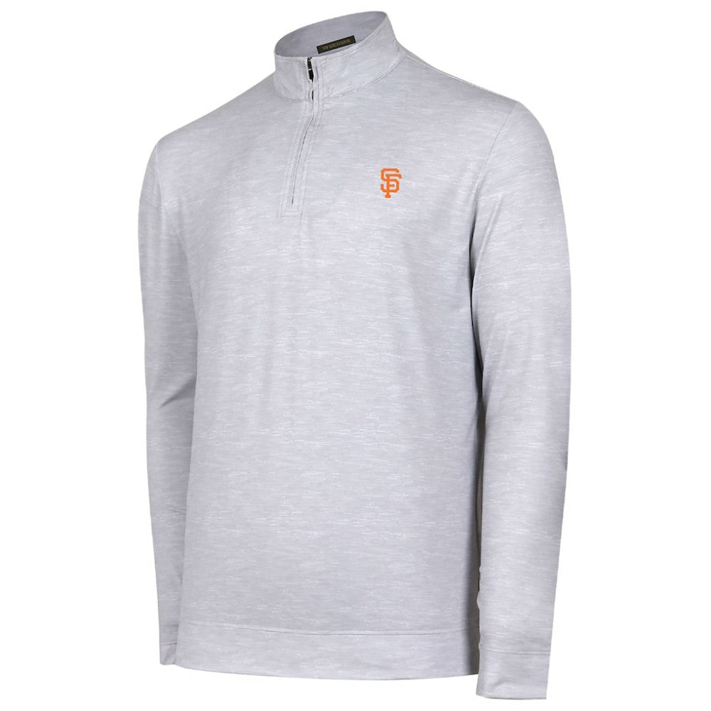 San Francisco Giants Sublime Tri-Blend Quarter-Zip Jacket Gray