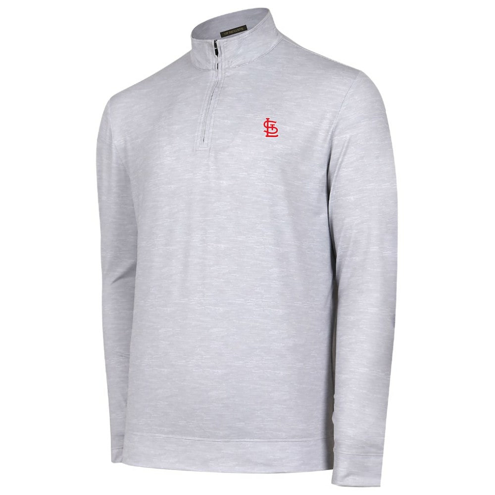 St. Louis Cardinals Sublime Tri-Blend Quarter-Zip Jacket Gray