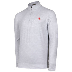 St. Louis Cardinals Sublime Tri-Blend Quarter-Zip Jacket Gray