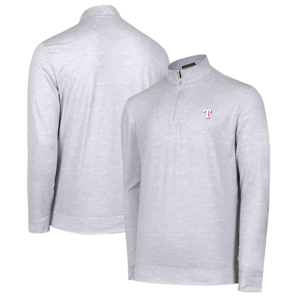 Texas Rangers Sublime Tri-Blend Quarter-Zip Jacket Gray