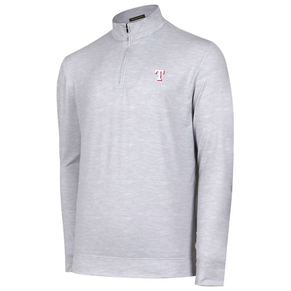 Texas Rangers Sublime Tri-Blend Quarter-Zip Jacket Gray