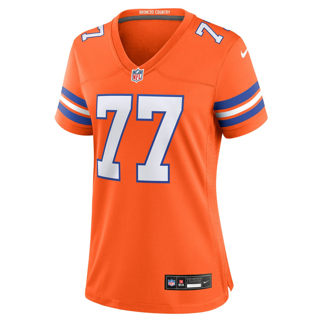 Quinn Meinerz Denver Broncos Women's Mile High Collection 1977 Throwback Player Game Jersey - Orange online