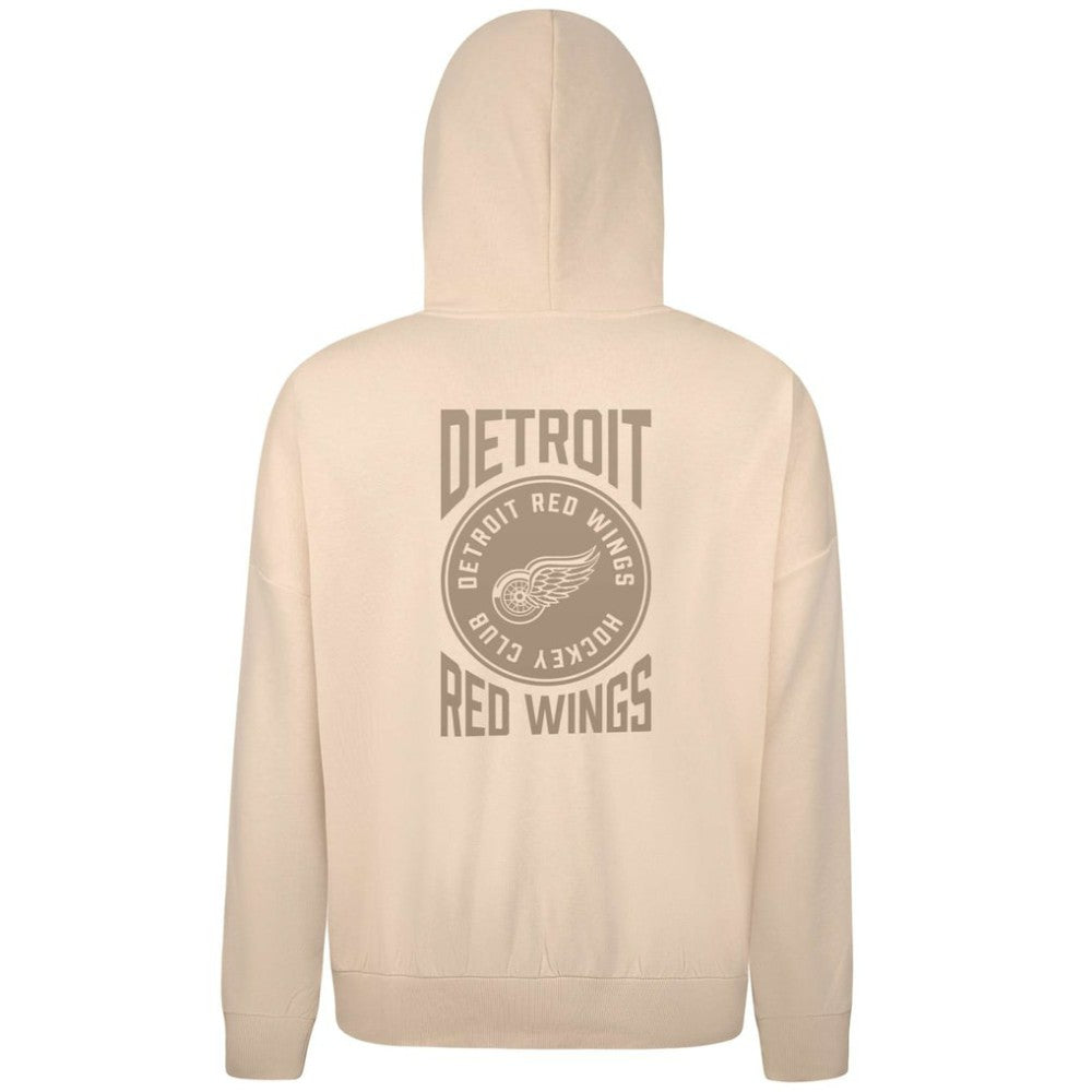 Detroit Red Wings Levelwear Contact Stamp Pullover Hoodie - Cream Hoodies
