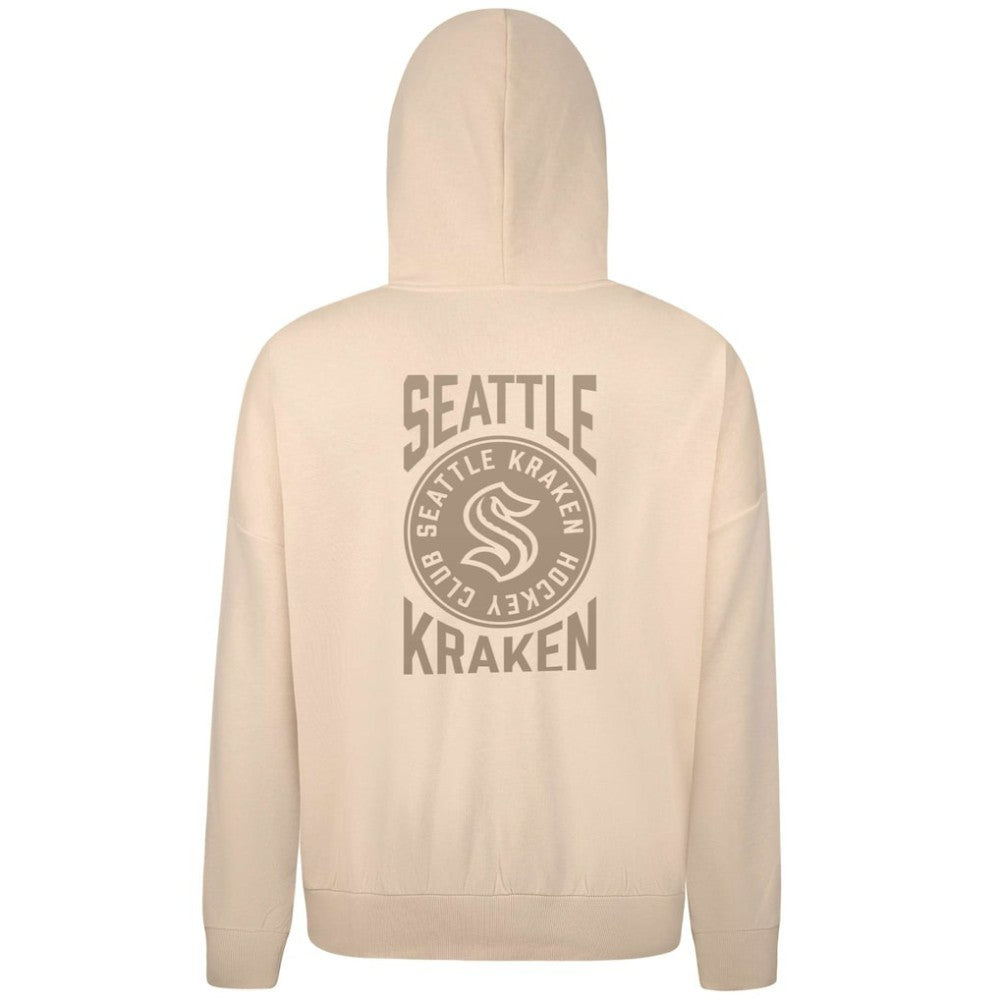 Seattle Kraken Levelwear Contact Stamp Pullover Hoodie - Cream Hoodies