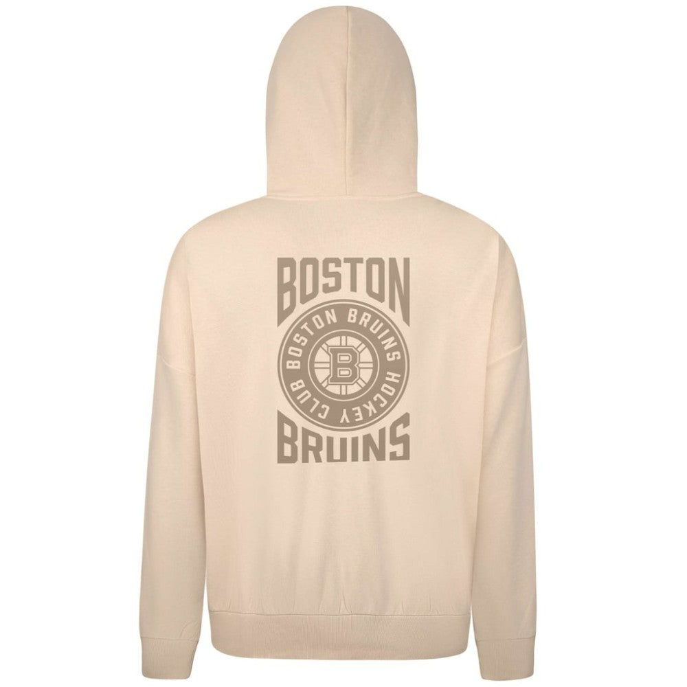 Boston Bruins Levelwear Contact Stamp Pullover Hoodie - Cream Hoodies