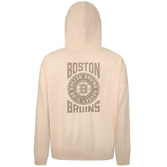 Boston Bruins Levelwear Contact Stamp Pullover Hoodie - Cream Hoodies