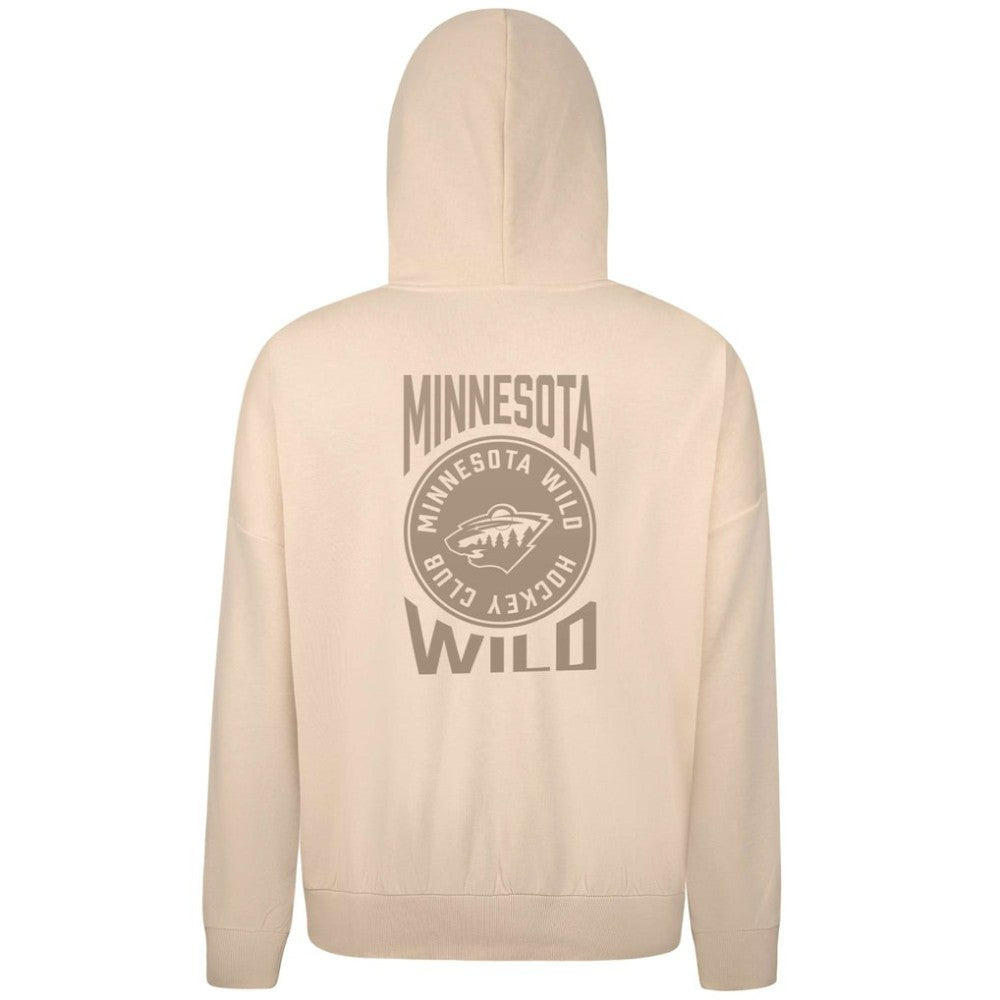 Minnesota Wild Levelwear Contact Stamp Pullover Hoodie - Cream Hoodies