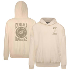 Carolina Hurricanes Levelwear Contact Stamp Pullover Hoodie - Cream Hoodies