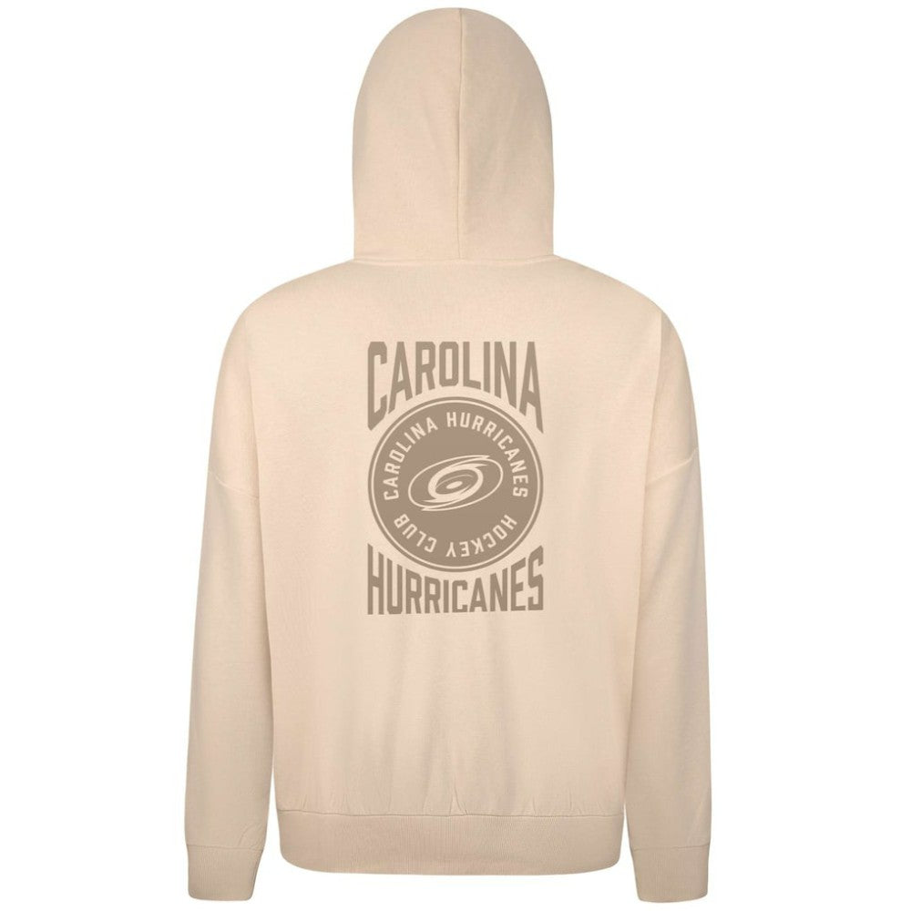 Carolina Hurricanes Levelwear Contact Stamp Pullover Hoodie - Cream Hoodies