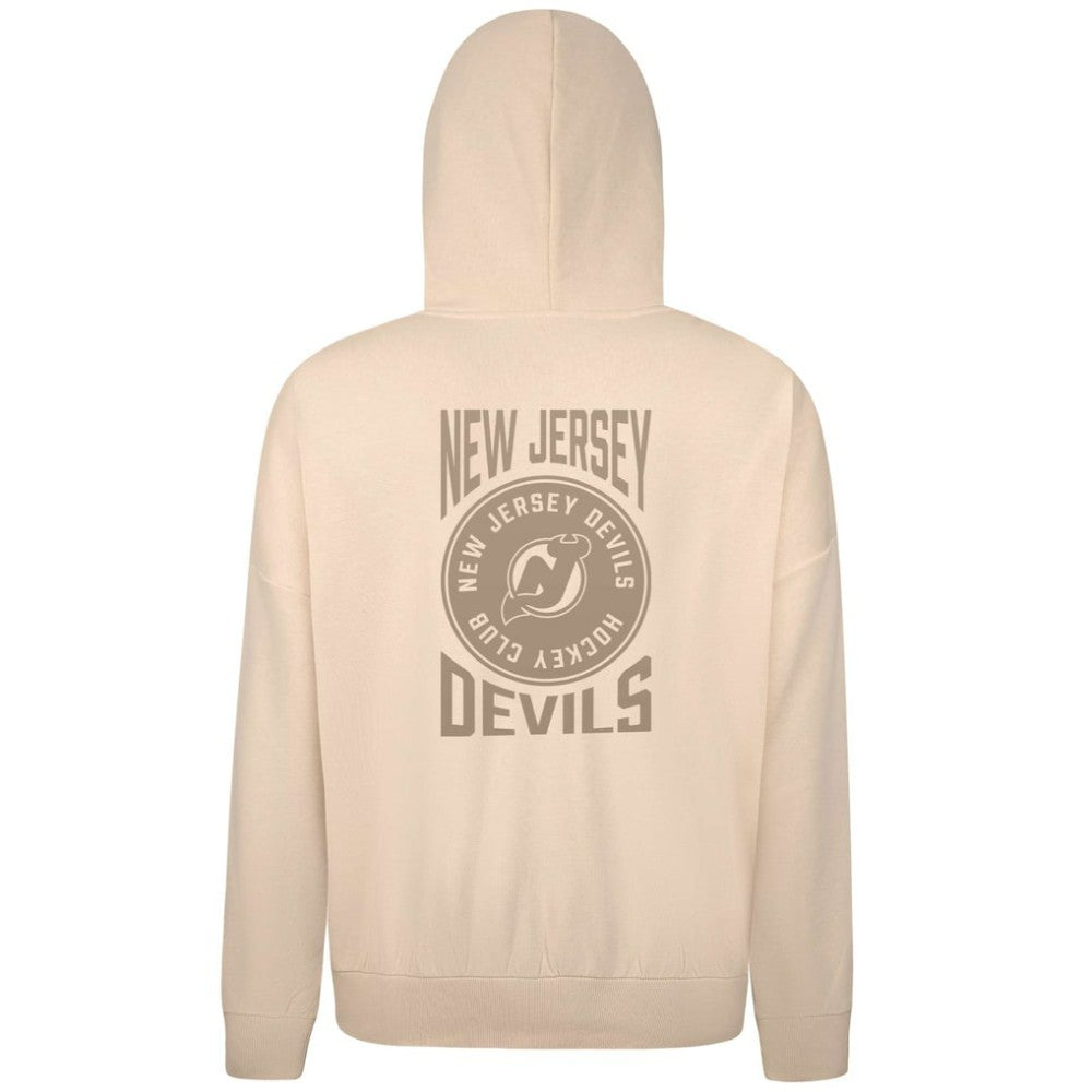 New Jersey Devils Levelwear Contact Stamp Pullover Hoodie - Cream Jerseys