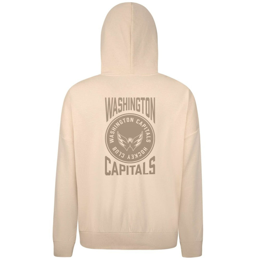 Washington Capitals Levelwear Contact Stamp Pullover Hoodie - Cream Hoodies