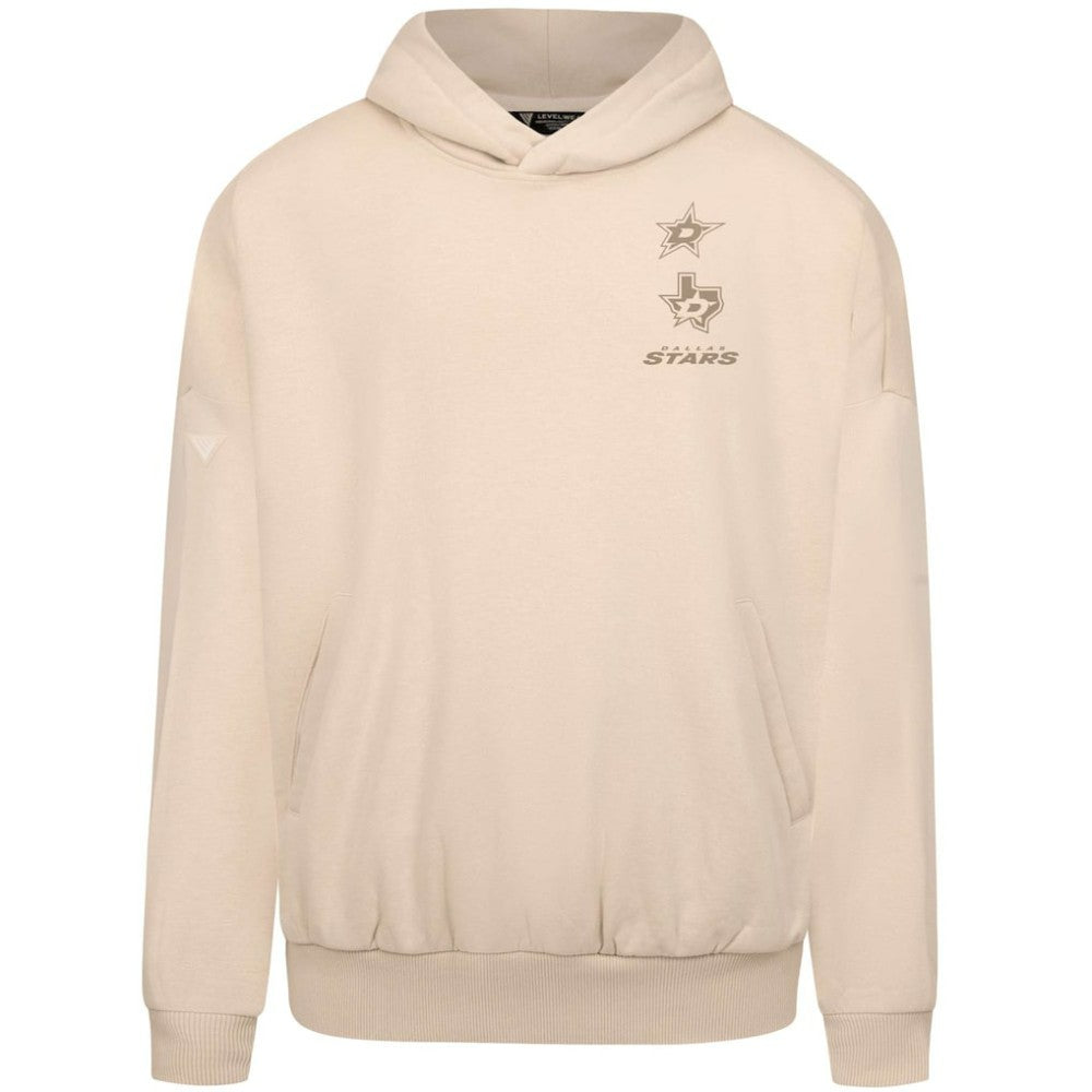Dallas Stars Levelwear Contact Stamp Pullover Hoodie - Cream Hoodies