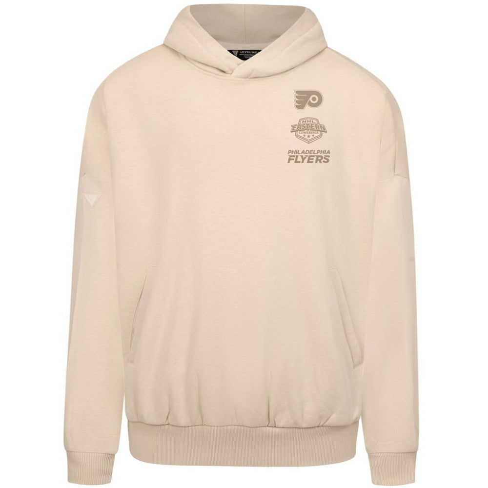 Philadelphia Flyers Levelwear Contact Stamp Pullover Hoodie - Cream Hoodies