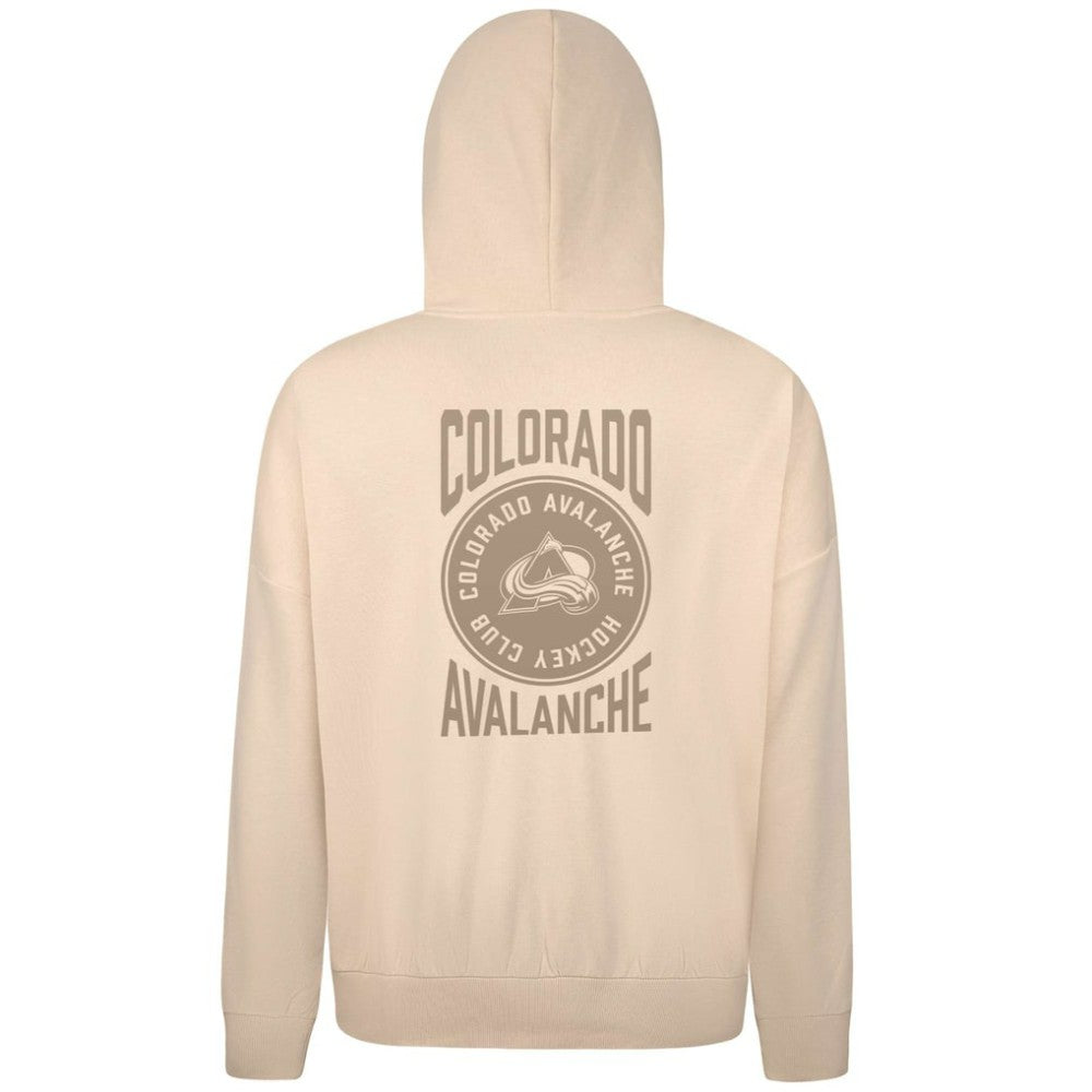 Colorado Avalanche Levelwear Contact Stamp Pullover Hoodie - Cream Hoodies