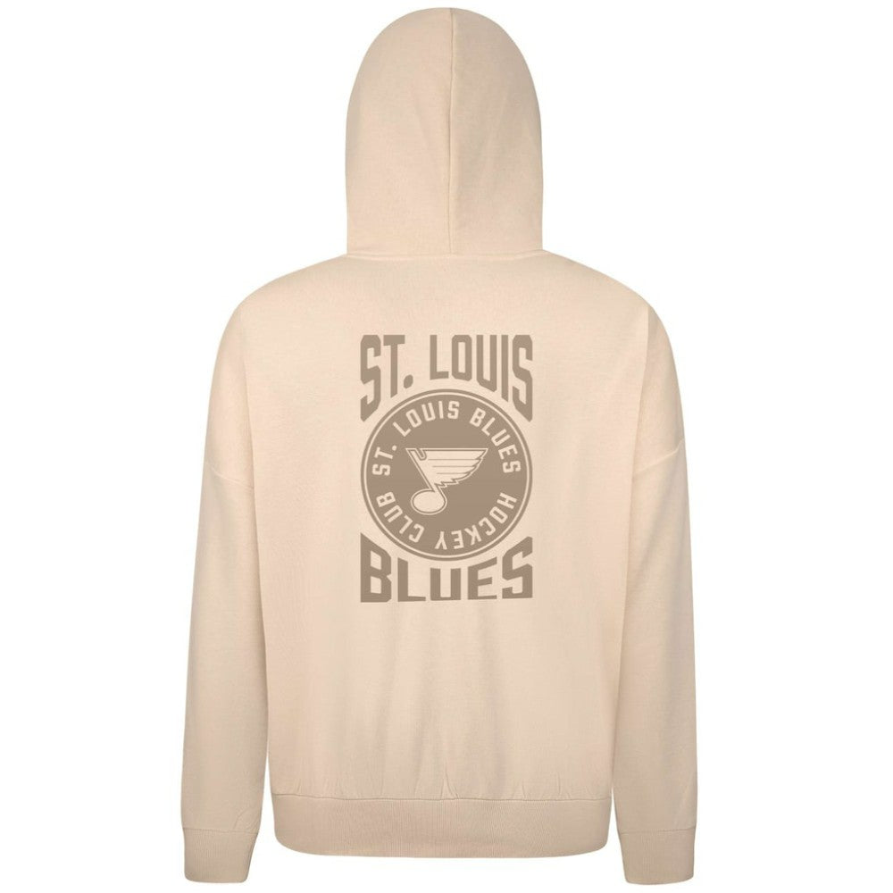 St. Louis Blues Levelwear Contact Stamp Pullover Hoodie - Cream Hoodies