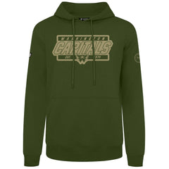 Washington Capitals Levelwear Podium Pullover Hoodie - Olive Hoodies
