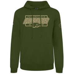 Philadelphia Flyers Levelwear Podium Pullover Hoodie - Olive Hoodies