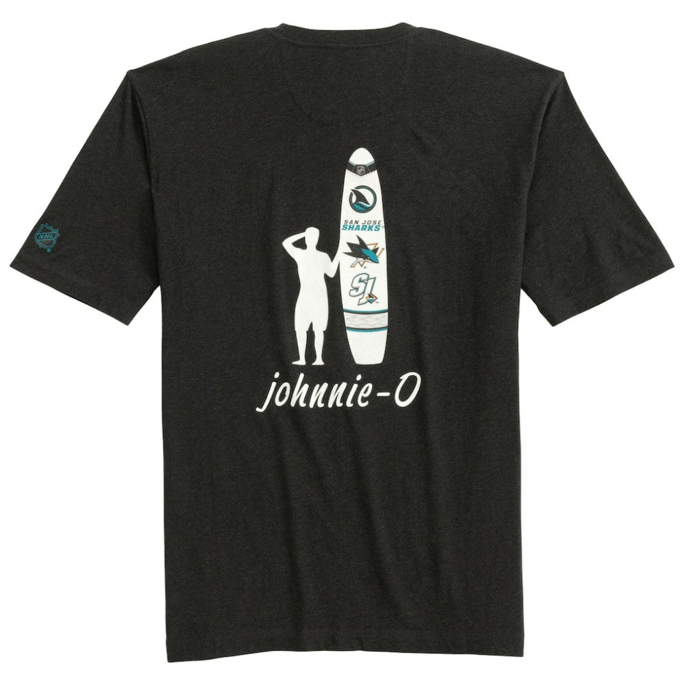 San Jose Sharks johnnie-O Heathered Spencer T-Shirt - Charcoal T-shirts