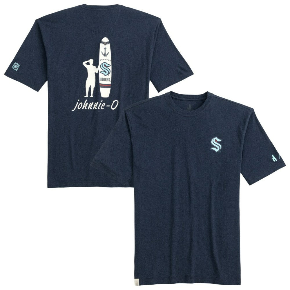 Seattle Kraken johnnie-O Heathered Spencer T-Shirt - Navy T-shirts
