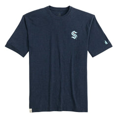 Seattle Kraken johnnie-O Heathered Spencer T-Shirt - Navy T-shirts