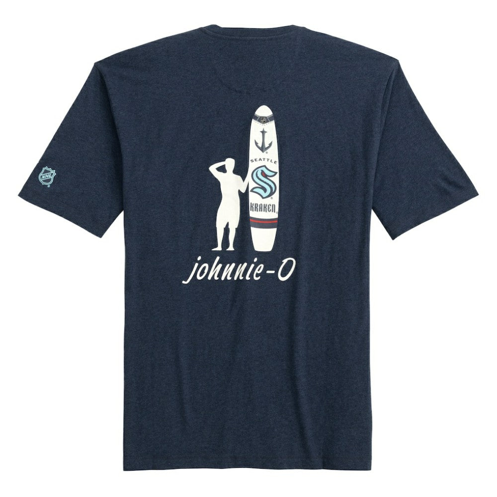 Seattle Kraken johnnie-O Heathered Spencer T-Shirt - Navy T-shirts