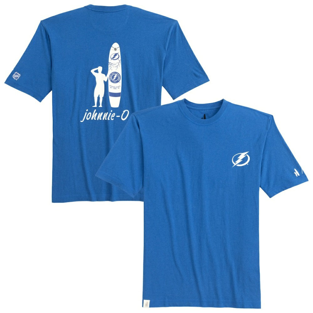 Tampa Bay Lightning johnnie-O Heathered Spencer T-Shirt - Blue T-shirts