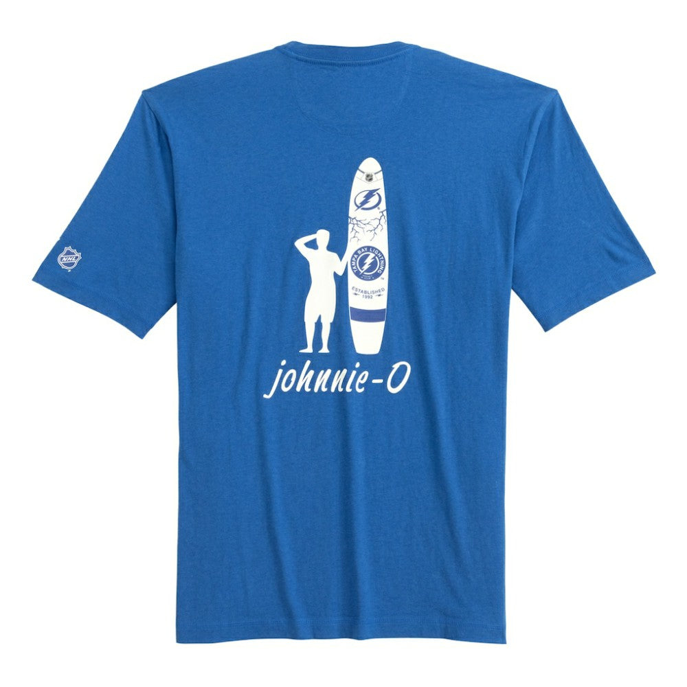 Tampa Bay Lightning johnnie-O Heathered Spencer T-Shirt - Blue T-shirts