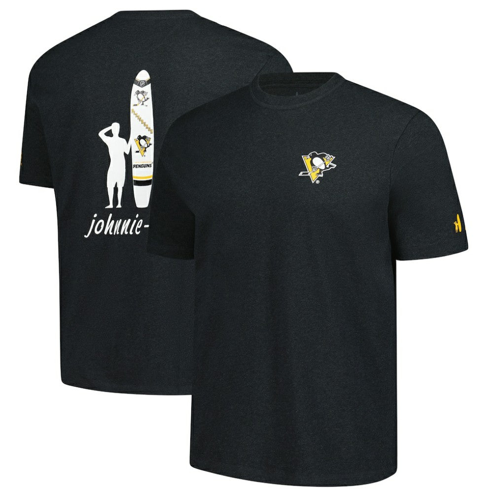 Pittsburgh Penguins johnnie-O Heathered Spencer T-Shirt - Charcoal T-shirts